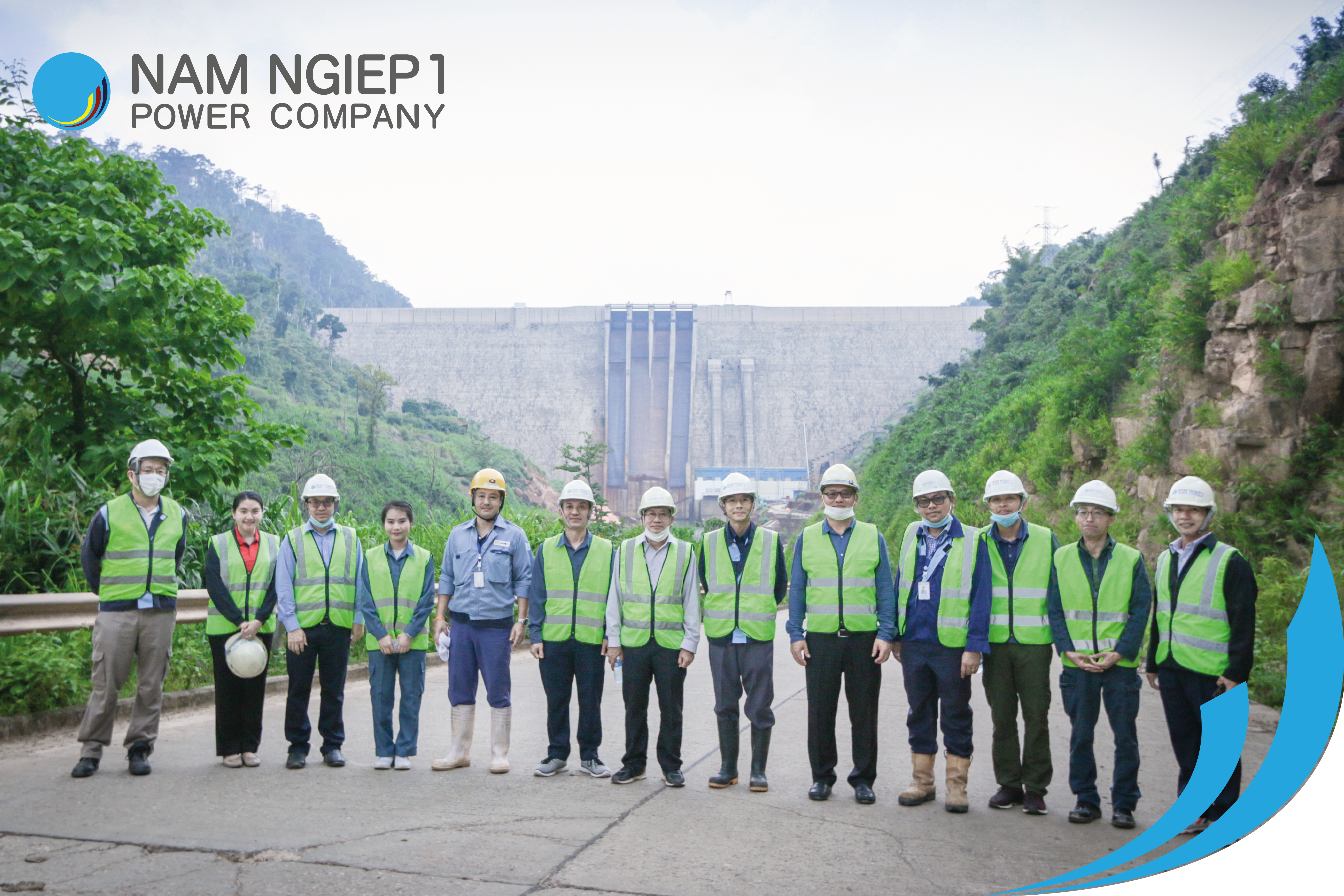 Lao Holding State Enterprise visits Nam Ngiep 1 Hydropower Project