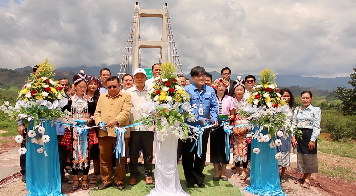 Nam Ngiep Bridge improves better access for Phiengta Villagers and nearby communities